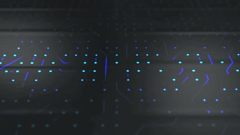 Circuit Board Background - Copy Space, Blue - Loopable Animation - Computer, Data, Technology, Artificial Intelligence 4k stock video