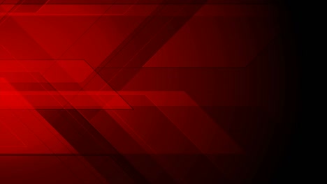 fondo de movimiento abstracto geométrico de tecnología roja oscura