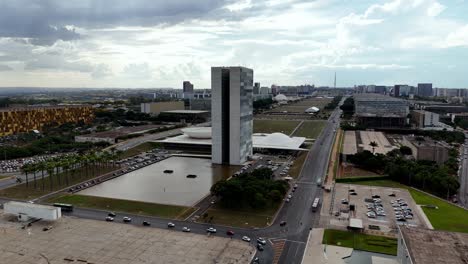 national congress building situated at three powers plaza, key part of brazil political heritage