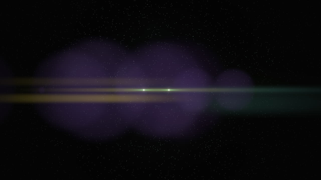 은하계의 패션 보라색 빛과 별 필드