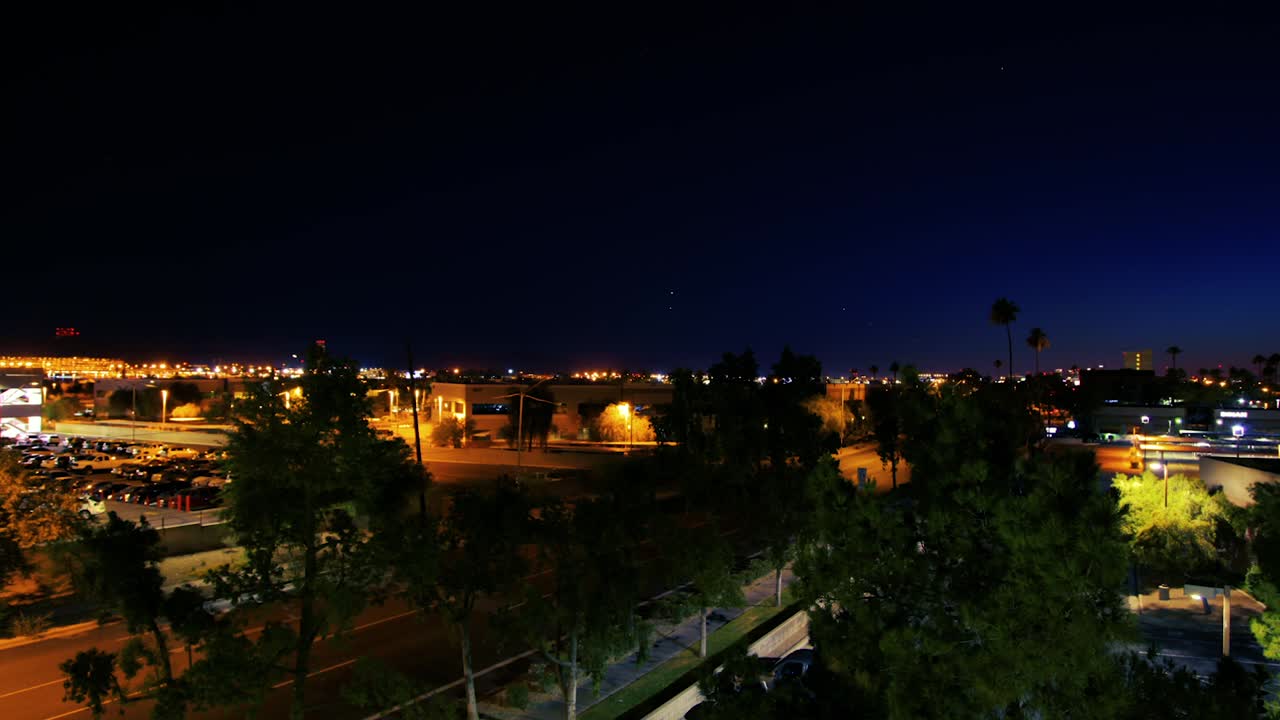 Phoenix evening time-lapse from near Sky Harbor Airport.