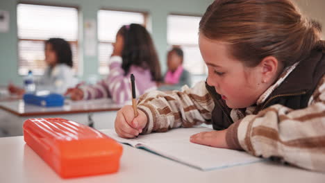students in classroom learning