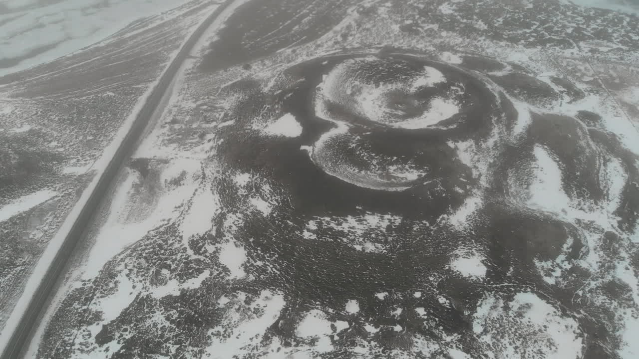 invierno en las tierras altas de islandia