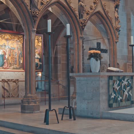 interior view of the stiftskirche st. george's collegiate church