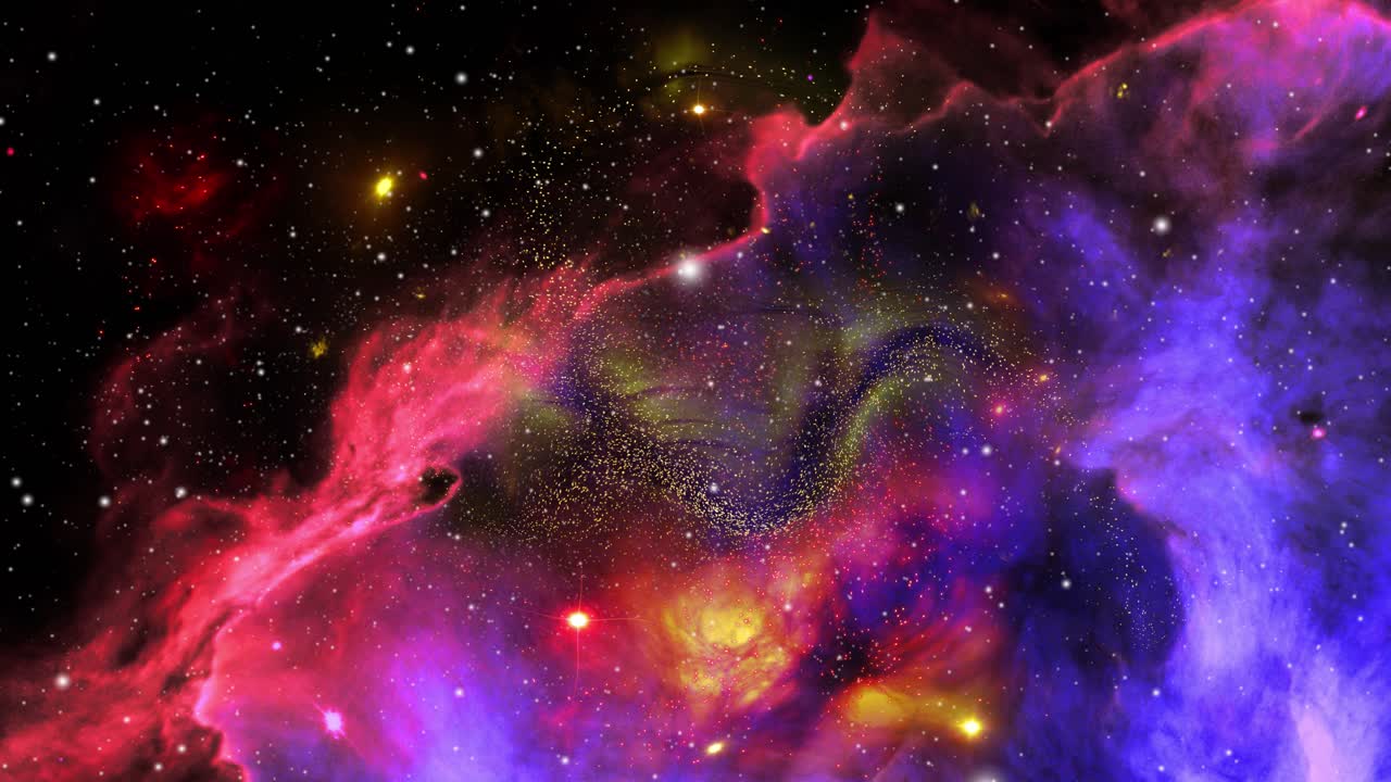 nubes nebulosas coloridas que se ven hermosas en el universo