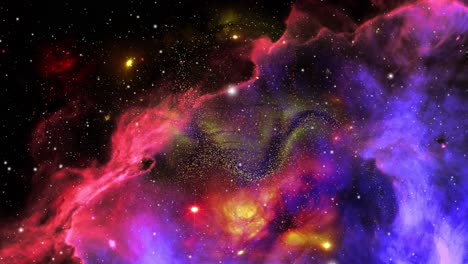 nubes nebulosas coloridas que se ven hermosas en el universo