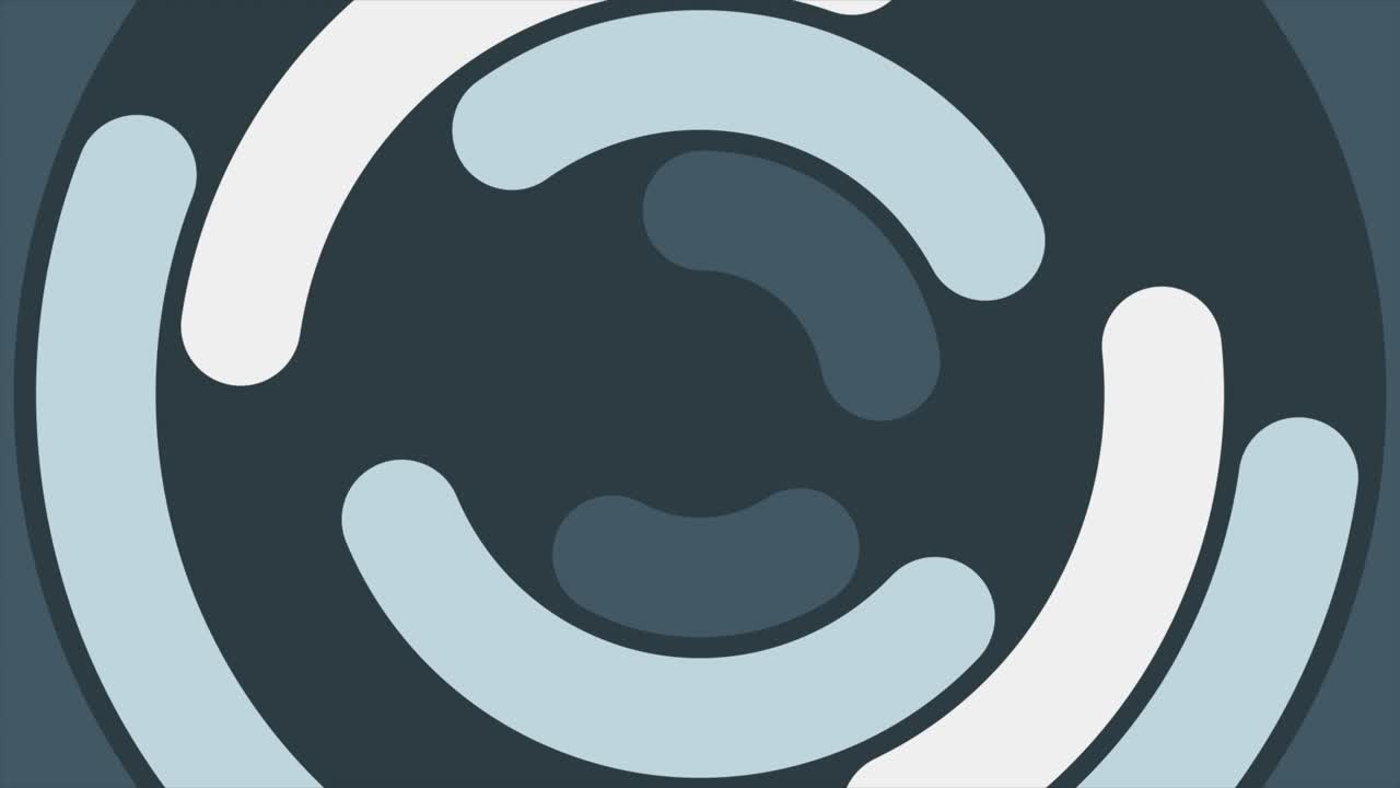 Abstract Organic Shapes Rotating in a Seamless Loop