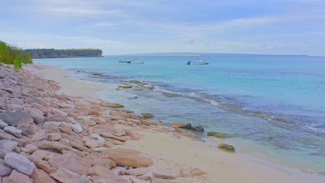 amaneciendo bay in dominican republic. first-person