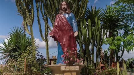 jesus statue 4k 02