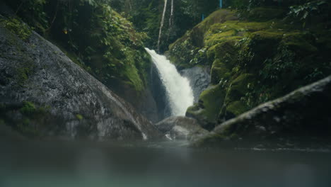serene waterfall landscape