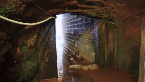 old abandoned silver mine in ginzan onsen town, yamagata japan