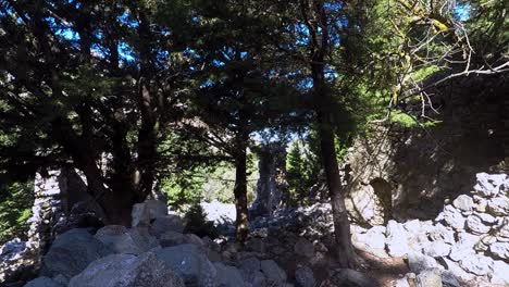 abandoned houses in paleo pili an historical site on the island of kos in greece