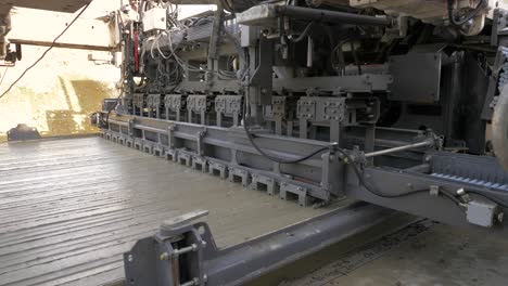 fully mechanised process of concrete road construction