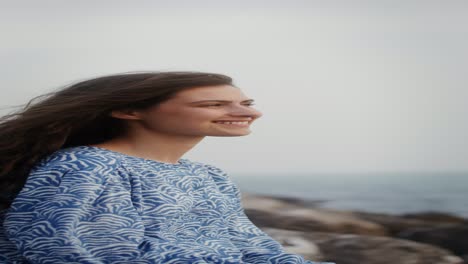 woman by the sea