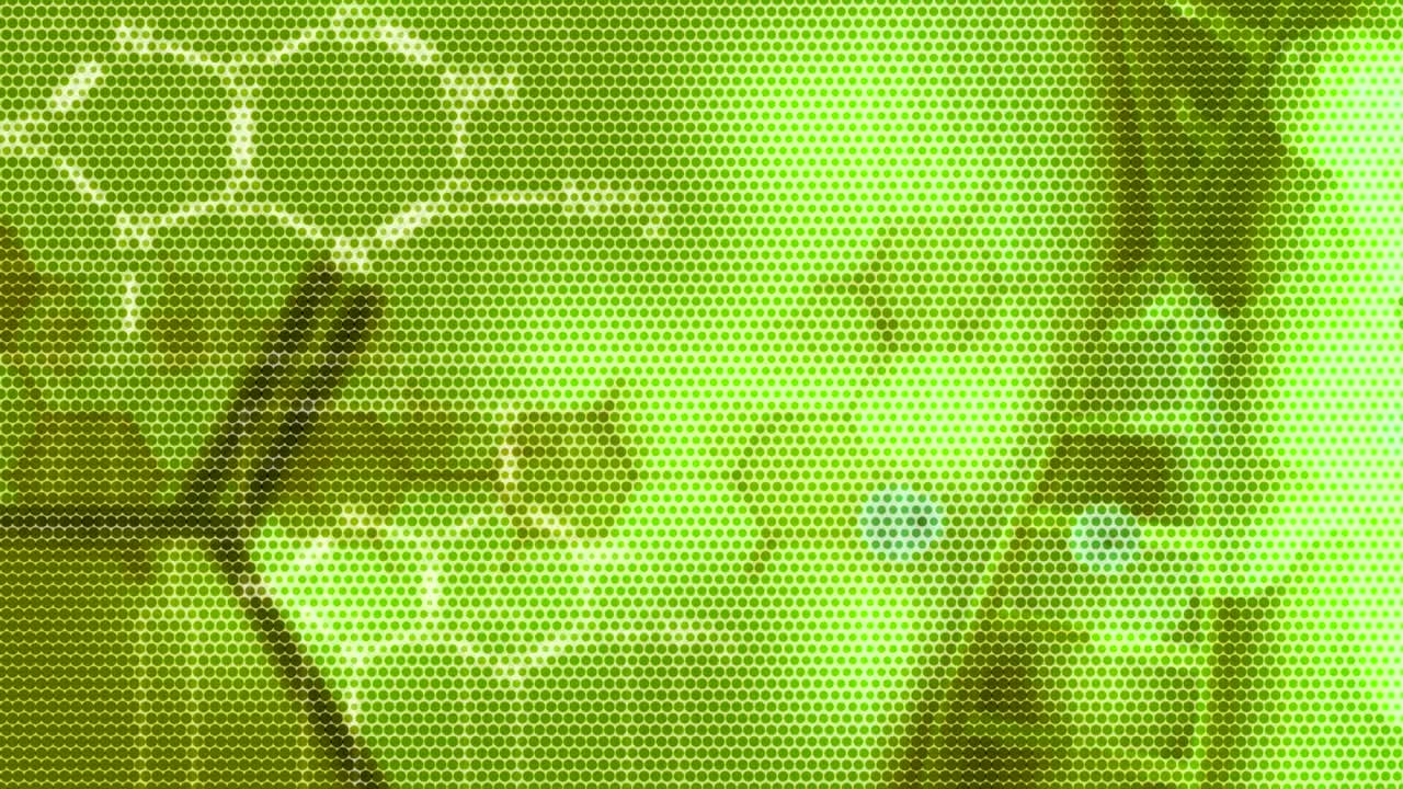 fondo de movimiento animado generado por computadora que muestra biología científica átomos moléculas partículas genes adn