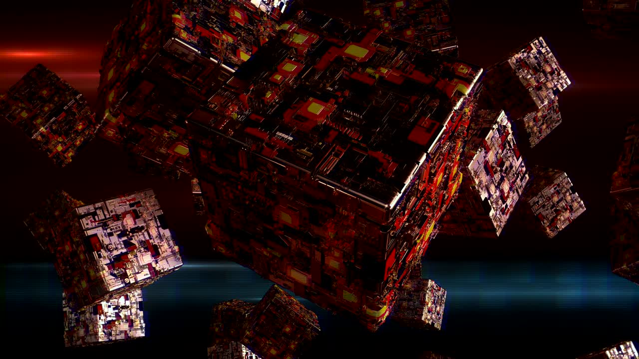 테크노 큐브 vj 루프