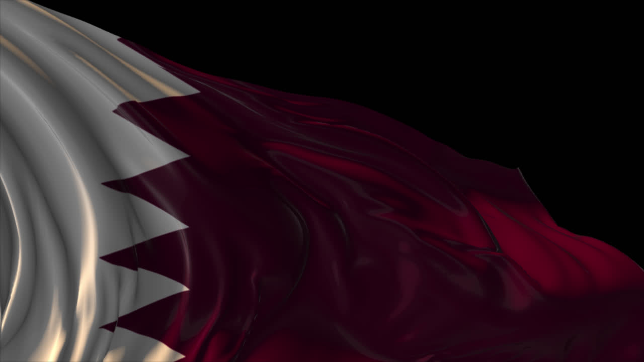 Bandiera sventolante del Qatar