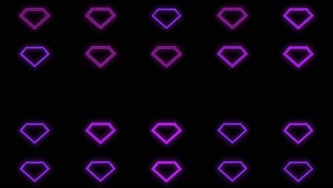 Purple-diamond-pattern-with-neon-light