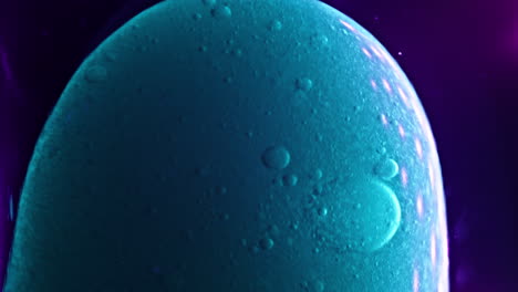 vivid close-up of liquids mixing, creating a colorful and abstract pattern in slow motion