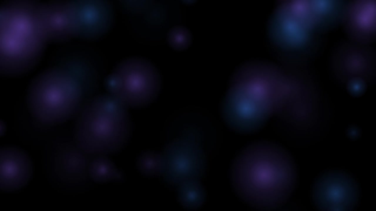 Abstract Background with Floating Blue and Purple Bokeh Lights