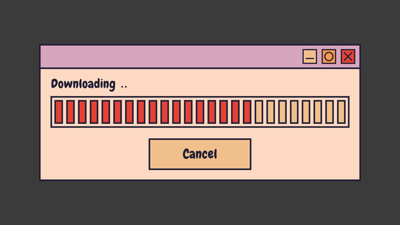Downloading Progress Dialog Box