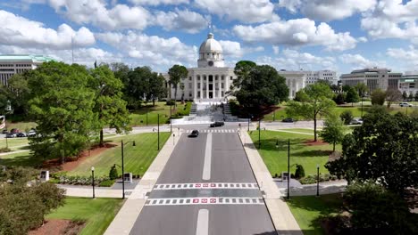 capitale dello stato di montgomery alabama aerea sopra l'edificio della capitale