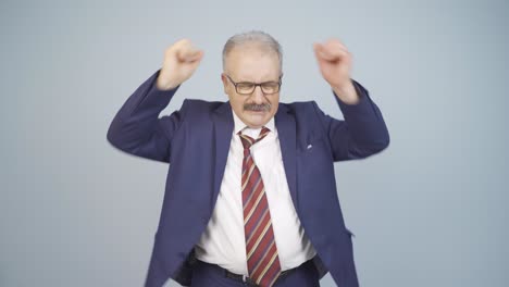 un hombre de negocios deprimido.