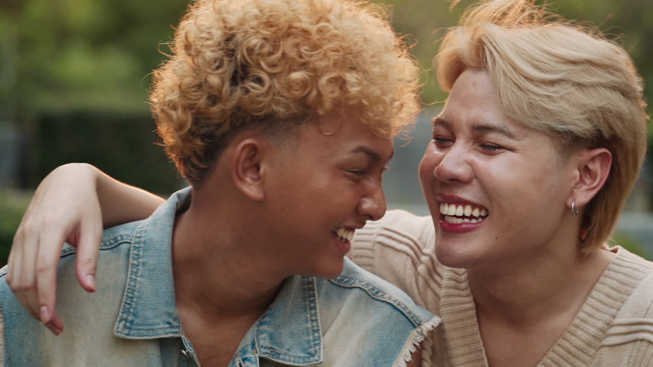 Happy and Affectionate LGBTQ Couple