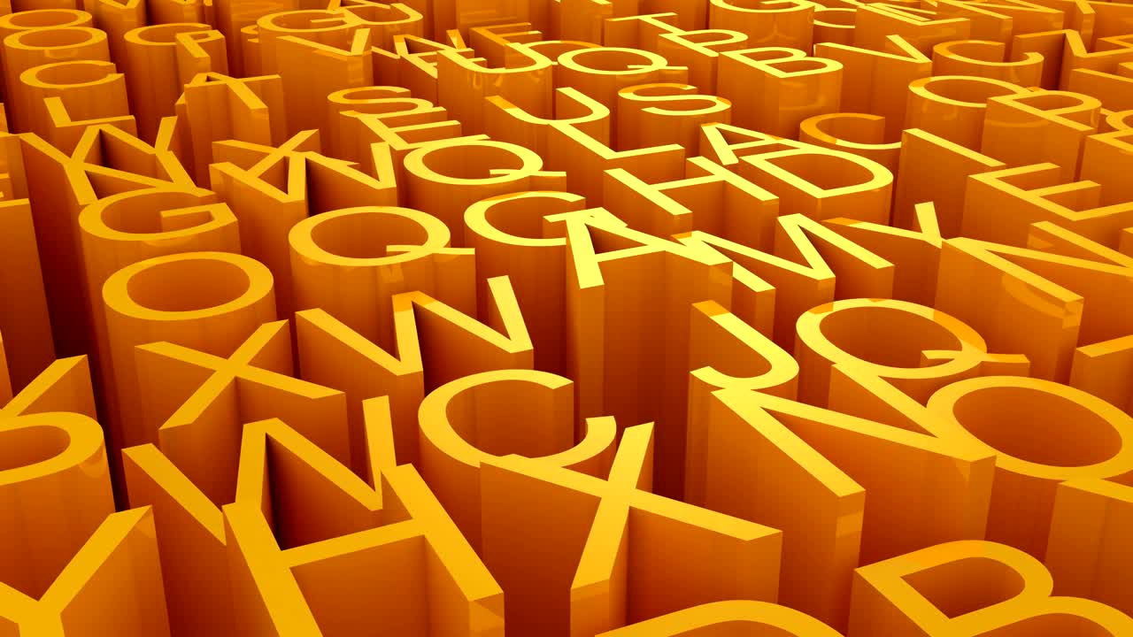 el fondo de las letras