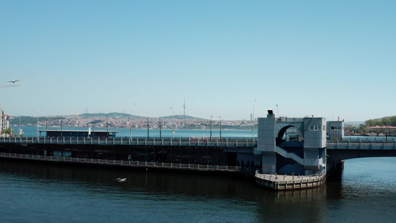 이스탄불 시 골든 호른 격리 시설 공중 사진