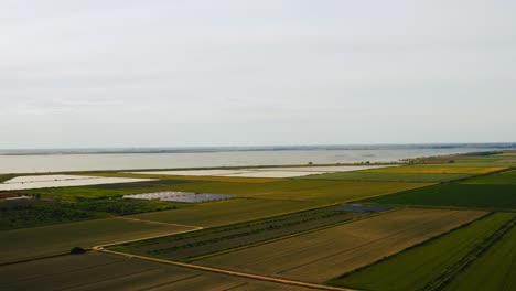 po delta park at porto tolle, aerial view