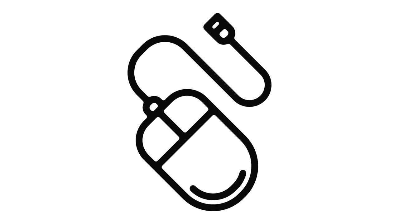 컴퓨터 하드웨어 라인 모션 그래픽