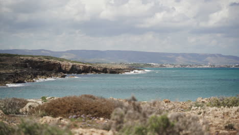 coastline at beach in sicily, italy