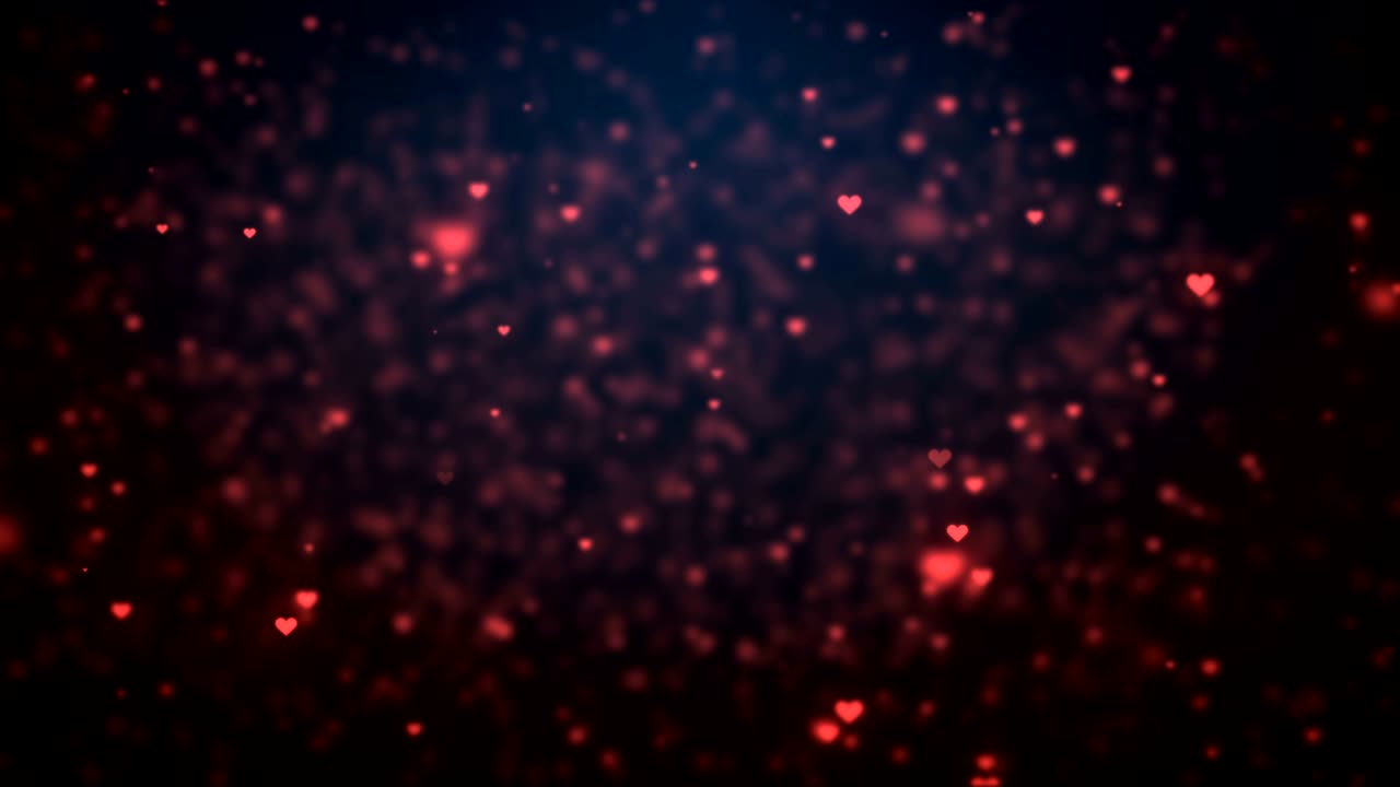 movimiento de los iconos de corazón naranja