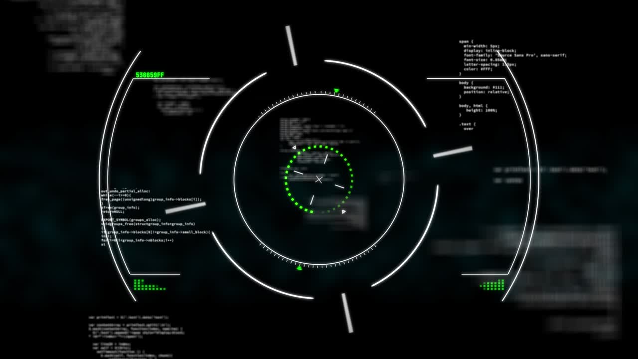 Animation of scan scope over data processing