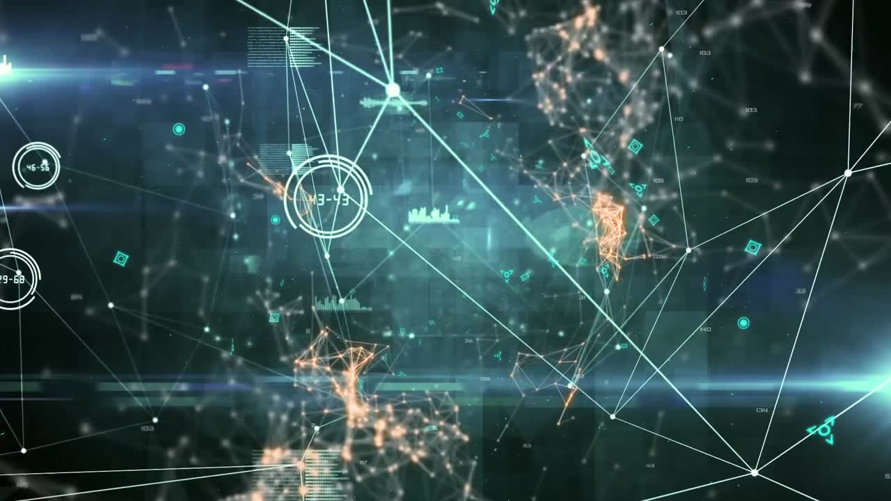 Animation of statistics recording with networks of connections