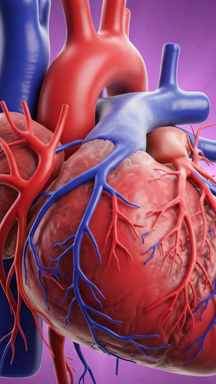 A Detailed Exploration of the Human Heart: Anatomical Structures and Vascular Composition in Stunning Visual Representation