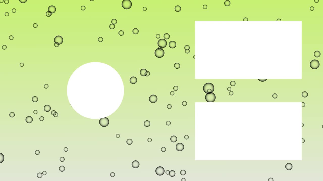 버블 시 엔드 카드 엔딩 스크린 모션 그래픽