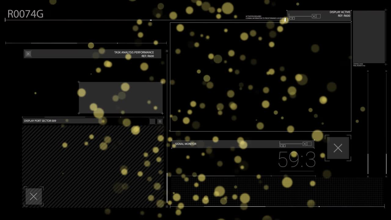 Yellow particles entering HUD, drifting over monitor and causing readout fluctuation for monitoring