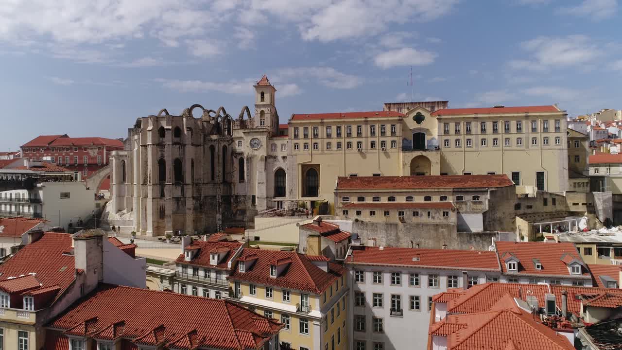 Veduta aerea del centro storico di Lisbona, Portogallo