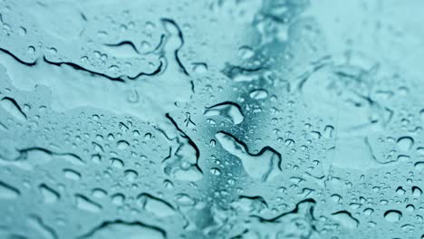 drops of rain on a glass