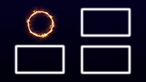 Color flame end card ending screen motion graphics