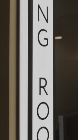 meeting room sign