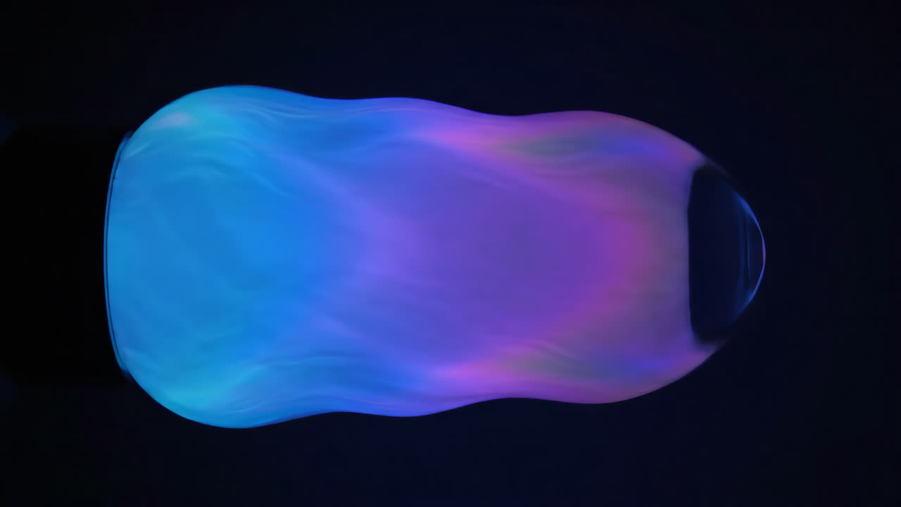 Abstract Glowing Blue and Purple Light Form