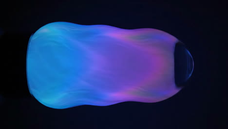 abstract glowing blue and purple light form