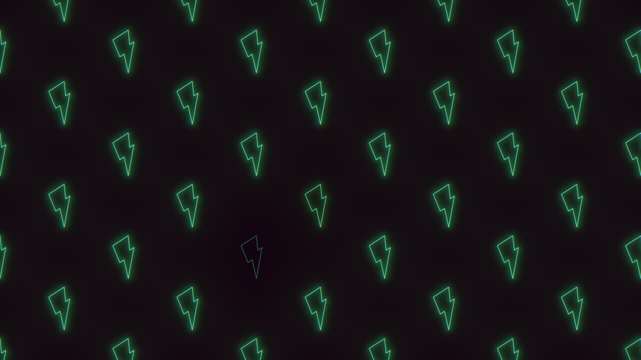 relámpagos de neón vibrantes que iluminan el cielo nocturno