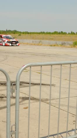 drift cars in garage area