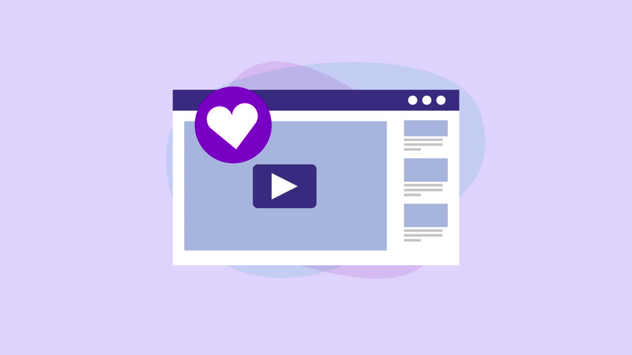 plantilla de página web con medios sociales del corazón