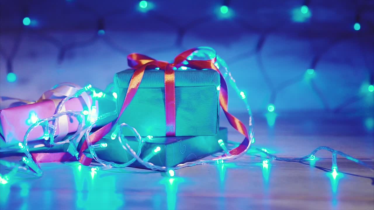 regalos de navidad con luces