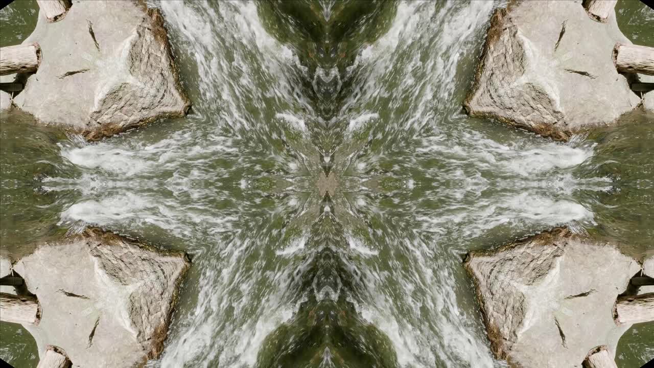 caleidoscopio de tomas de la naturaleza, wissahickon creek